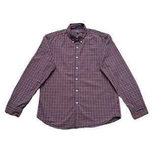 🔃J. Crew Men’s Red & Blue Plaid Long Sleeve Button Down Dress Shirt